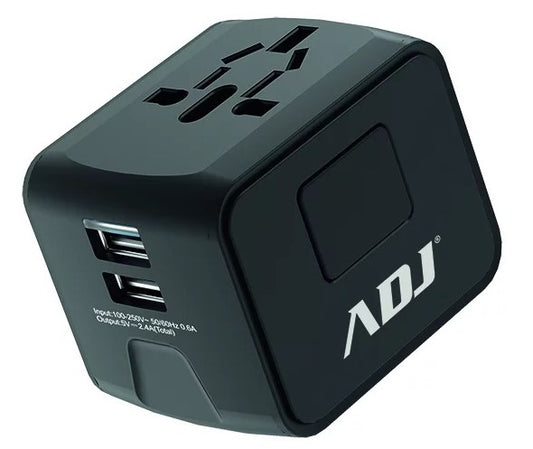 Adattatore Universale Travel Bk Us Eu Aus Uk Plugs 2 Usb Ports - Visualizzazione dettagliata