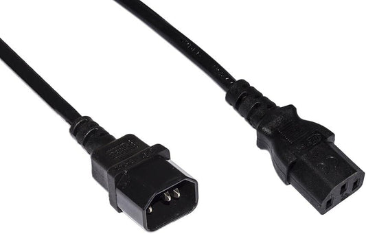 Cavo Alimentazione 1 8Mt M F Bk Prolunga C14 C13 - Visualizzazione dettagliata