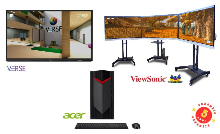 Aula Immersiva Viewsonic Da 75 5 Anni Garanzia Venere Serie 5 - Visualizzazione dettagliata