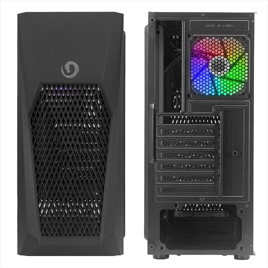 Case Mid Tower No Psu Hoder T32 2Usb3 0 6Mm Spcc Black - Visualizzazione dettagliata