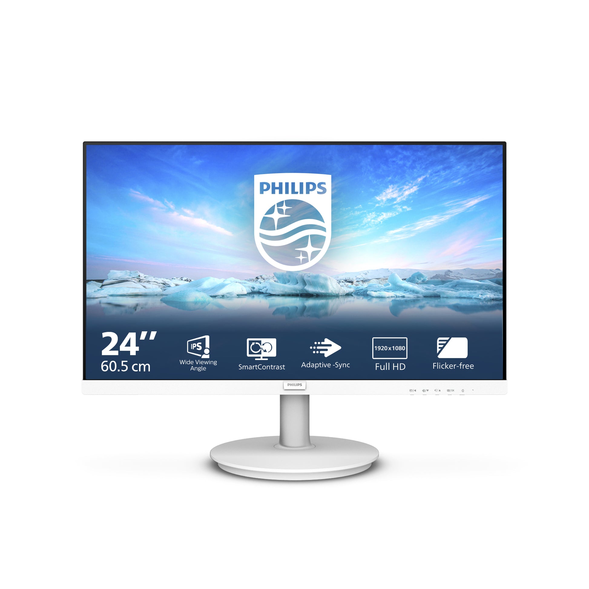 Mon 23 6Va Mm Vga Hdmi 4Ms Bianco Philips 241V8Aw 00 16 9 3000 1 - Visualizzazione dettagliata