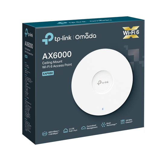 Access Point Ax6000 Dual Band Wifi6 1P 2 5G Rj45 Poe 4 Antenne Interne - Visualizzazione dettagliata