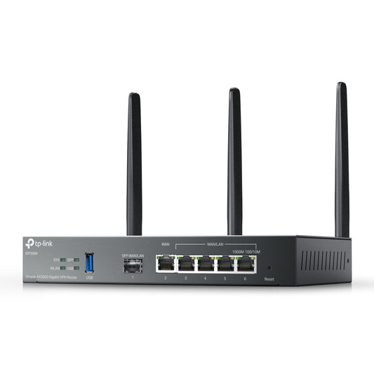 Router Vpn Multi Wan Ax3000 Wifi6 1P Gigabit Sfp 5P Gigabit Rj45 - Visualizzazione dettagliata