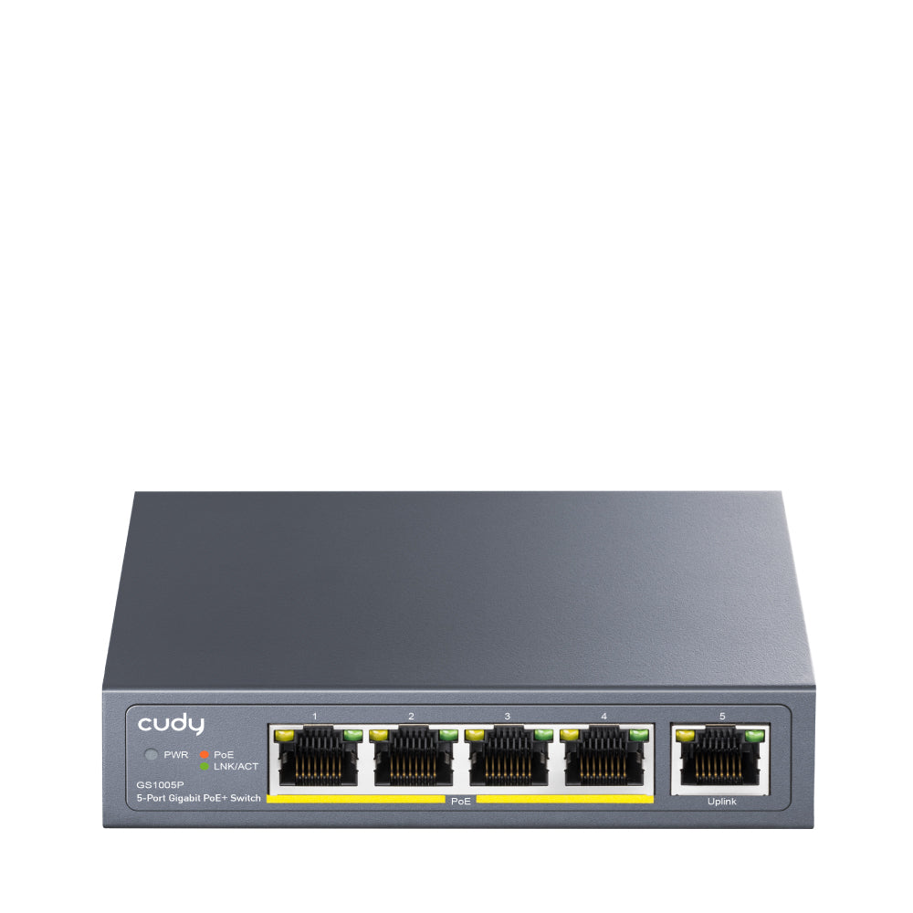 Switch 5P Gigabit Di Cui 4P Poe 60W Poe Power Supply Vlan Exten Dip - Visualizzazione dettagliata
