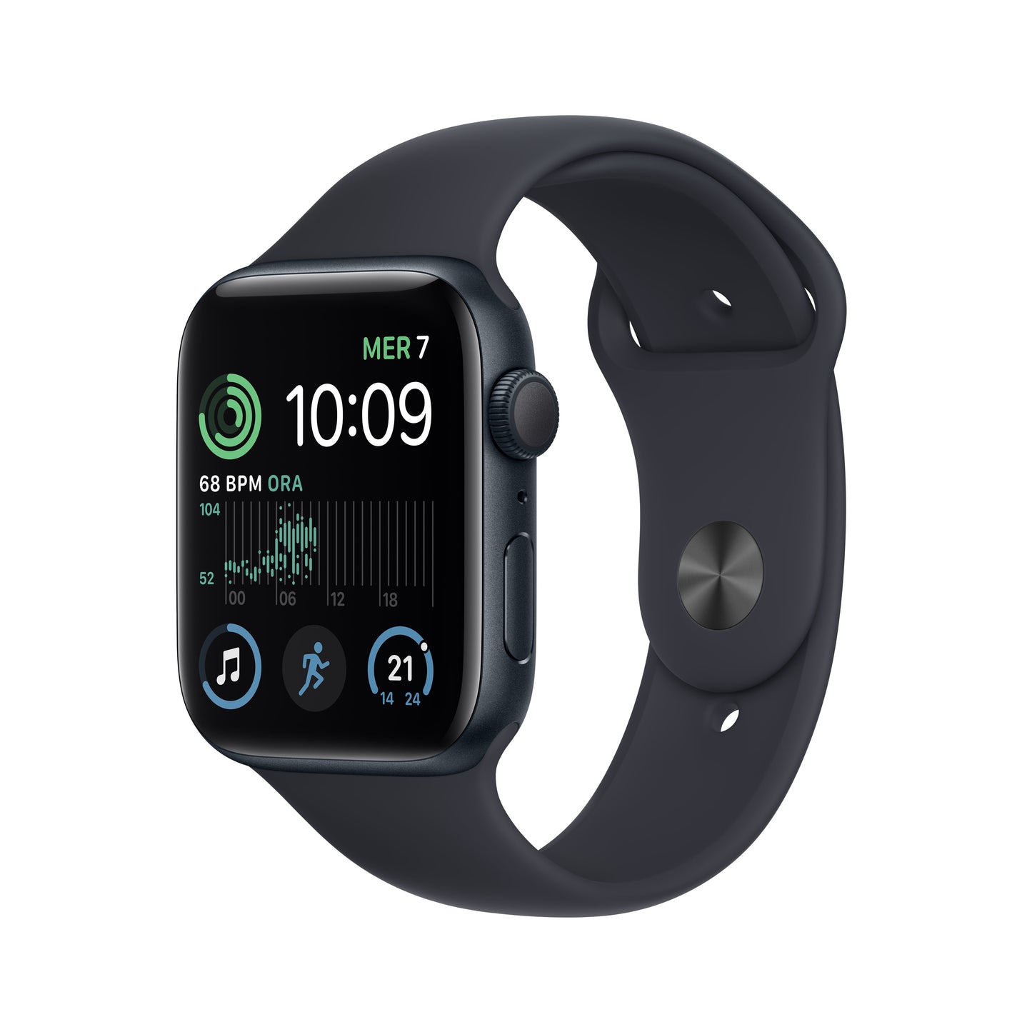 Watch Se 44Mm Mezzanotte Gps 2022 Alluminio Sport Band - Visualizzazione dettagliata