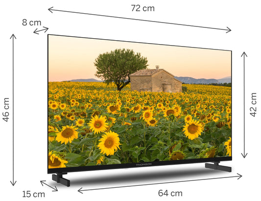 Tv 32 Thomson Hd Frameless Smart T2 C2S2 Android 11 - Visualizzazione dettagliata