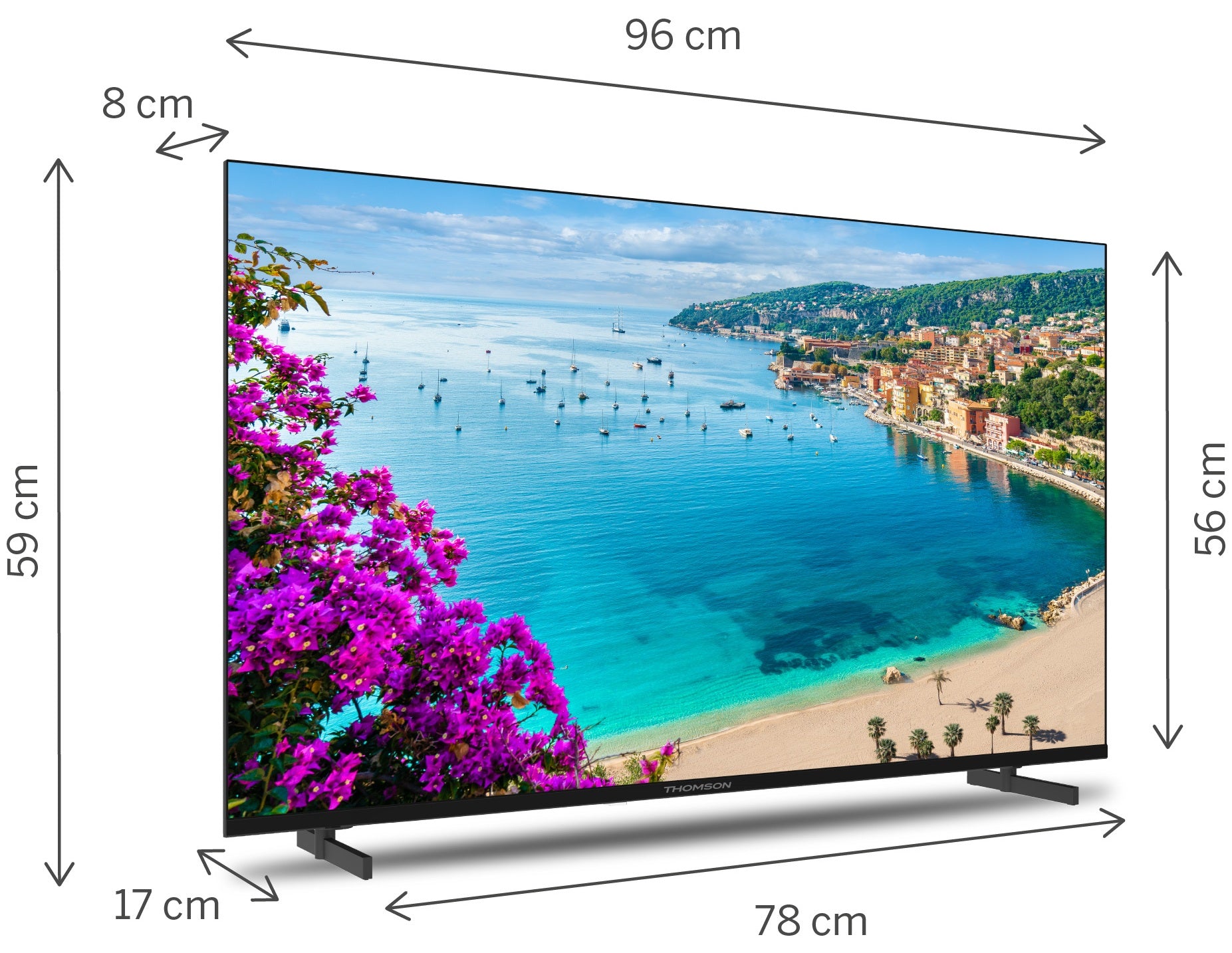 Tv 65 Thomson 4K Frameless Smart T2 C2S2 Android 11 Uhd - Visualizzazione dettagliata
