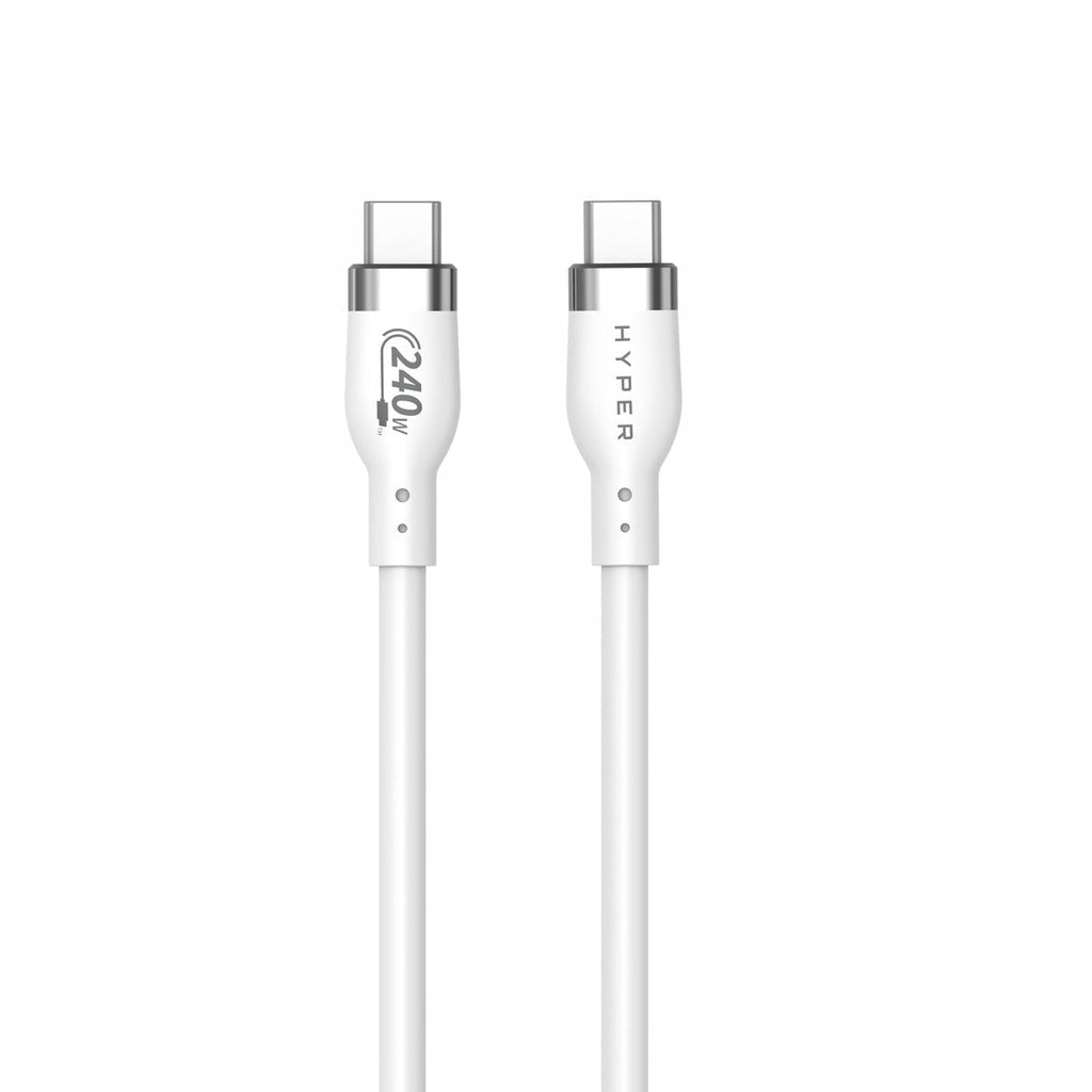 Cavo Ric Per Apple Usbc 1M 240W Wh Silicone Bianco - Visualizzazione dettagliata