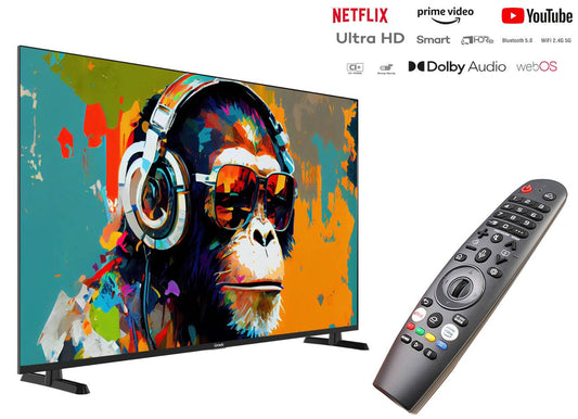 Tv 55 Graetz 4K Uhs Smart Webos Hdmi Vesa Dvbt2 Dvbts2 Frameless - Visualizzazione dettagliata