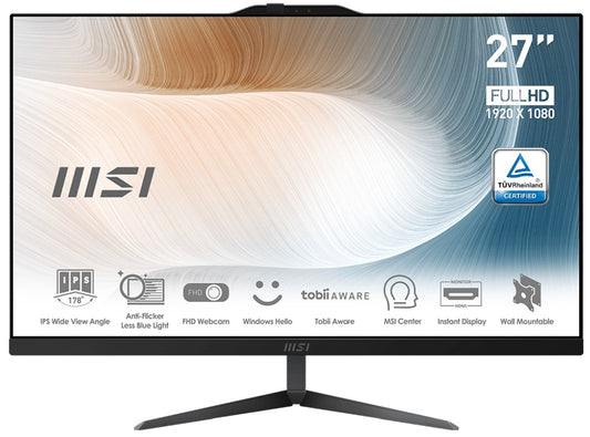 Aio 27 I7 16Gb 512Gb W11P Bk I7 1255U Ips Modern - Visualizzazione dettagliata