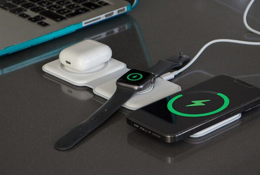 Tap 3In1 15W Compat Magsafe White Duduu Folde Compat Magsafe White - Visualizzazione dettagliata