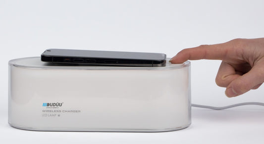 Lampada Caricabatt Wireless White Duduu Sunset Output 15W - Visualizzazione dettagliata