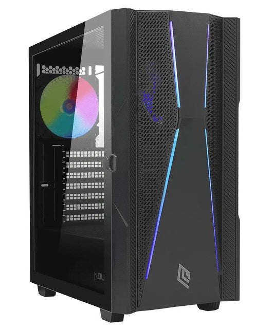 Case Mid Tower No Psu Diamond C101 1U3 1U2 1 Fanargb Vetro Bk - Visualizzazione dettagliata