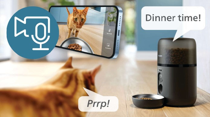 Distribuzione Food Secco Con Webcam Philips Paw5320 02 4 5 Cane Gatto - Visualizzazione dettagliata