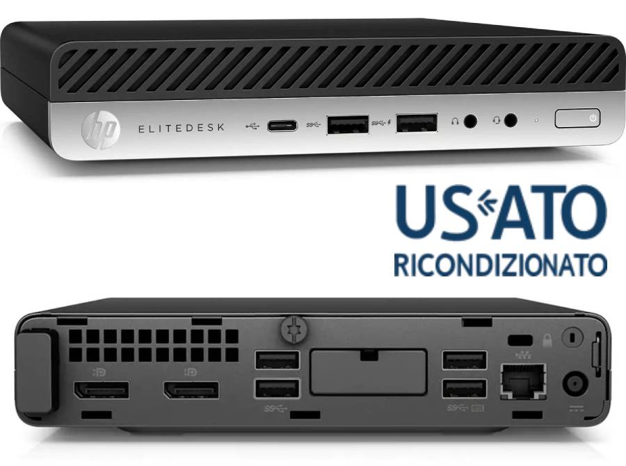 Pc Ref I5 8G 256Gb Ssd Dm W11P I5 9500T 800 G5 Tiny Mini - Visualizzazione dettagliata