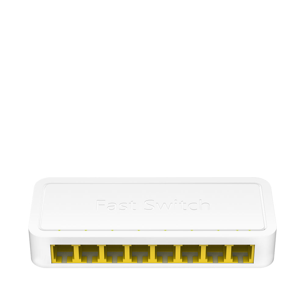 Switch 8P 10 100Mbps 5P Fasteth Plastic Case Max 0 9W Unmanaged - Visualizzazione dettagliata