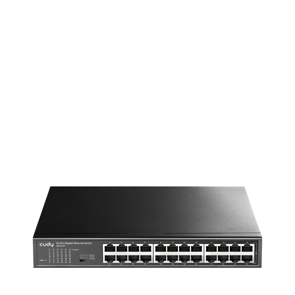 Switch 24Pgigabit Desktop Rack Vlan Steel Case Exten 250 Metri - Visualizzazione dettagliata
