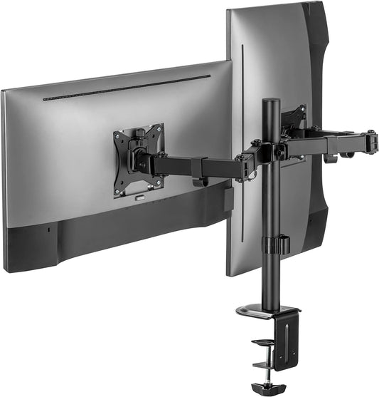 Staffa Tv Monitor Da Tavolo Morsa Dimensioni Da 13 A 32 2 Monitor - Visualizzazione dettagliata