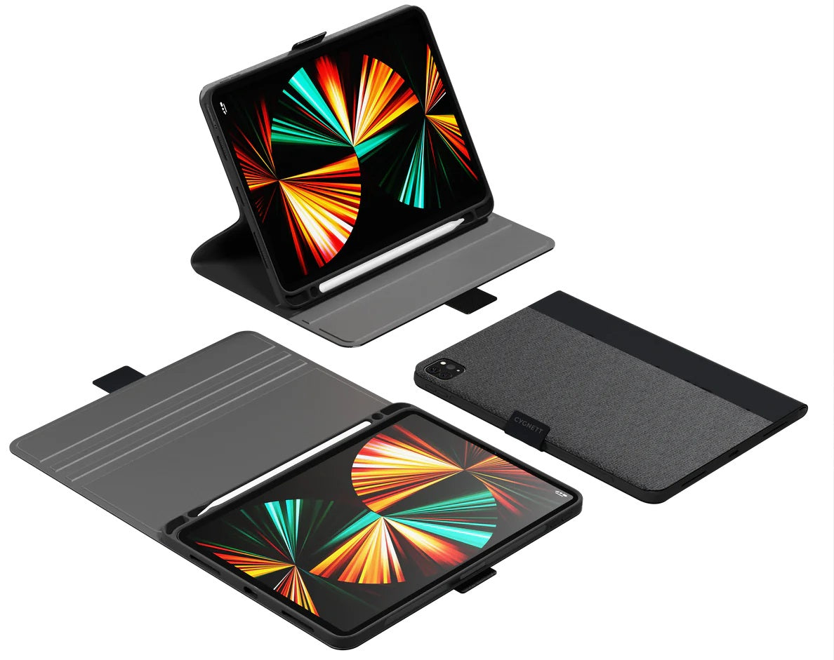 Custodia Ipad Pro 13 2024 Black Whit Holder Cygnett 7 Gene - Visualizzazione dettagliata