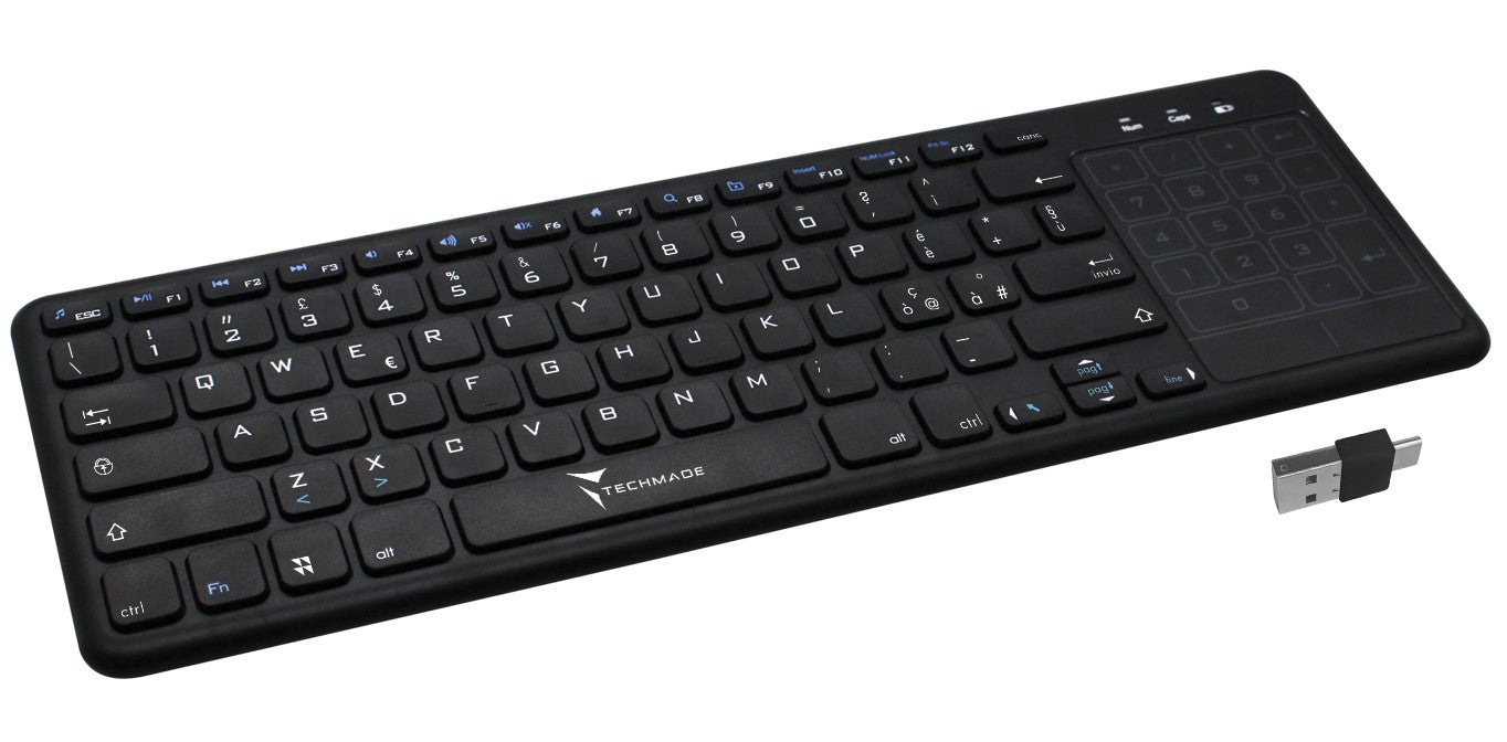 Tastiera Wireless Con Touchpad Tech Made - Visualizzazione dettagliata