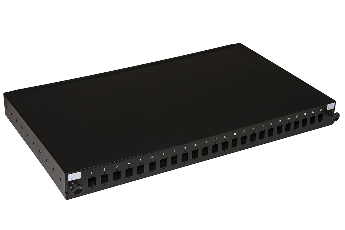 Pannello Fibra Ottica 19 24 Porte Sc Simplex O Lc Duplex P 250 Nero - Visualizzazione dettagliata