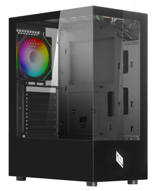 Case Mid Tower No Psu Nexus P100 Bk 2Usb3 1Usb2 Vetro Temperato Rgb Fan - Visualizzazione dettagliata