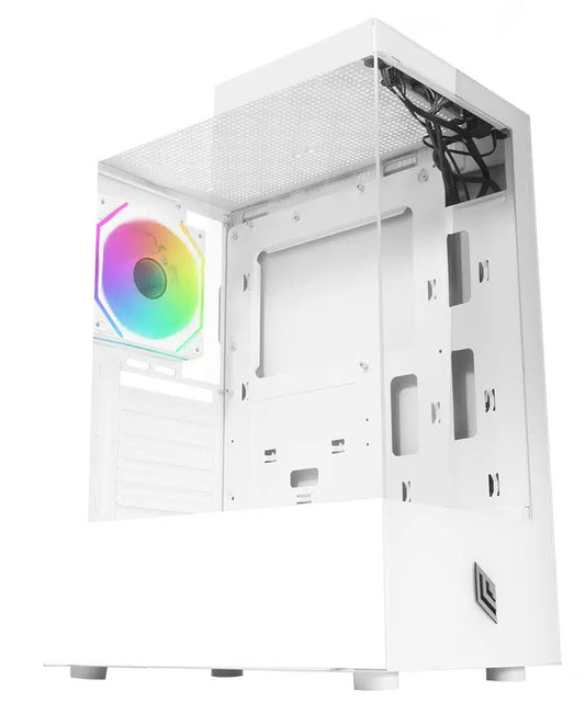 Case Mid Tower No Psu Nexus P100 Wh 2Usb3 1Usb2 Vetro Temperato Rgb Fan - Visualizzazione dettagliata