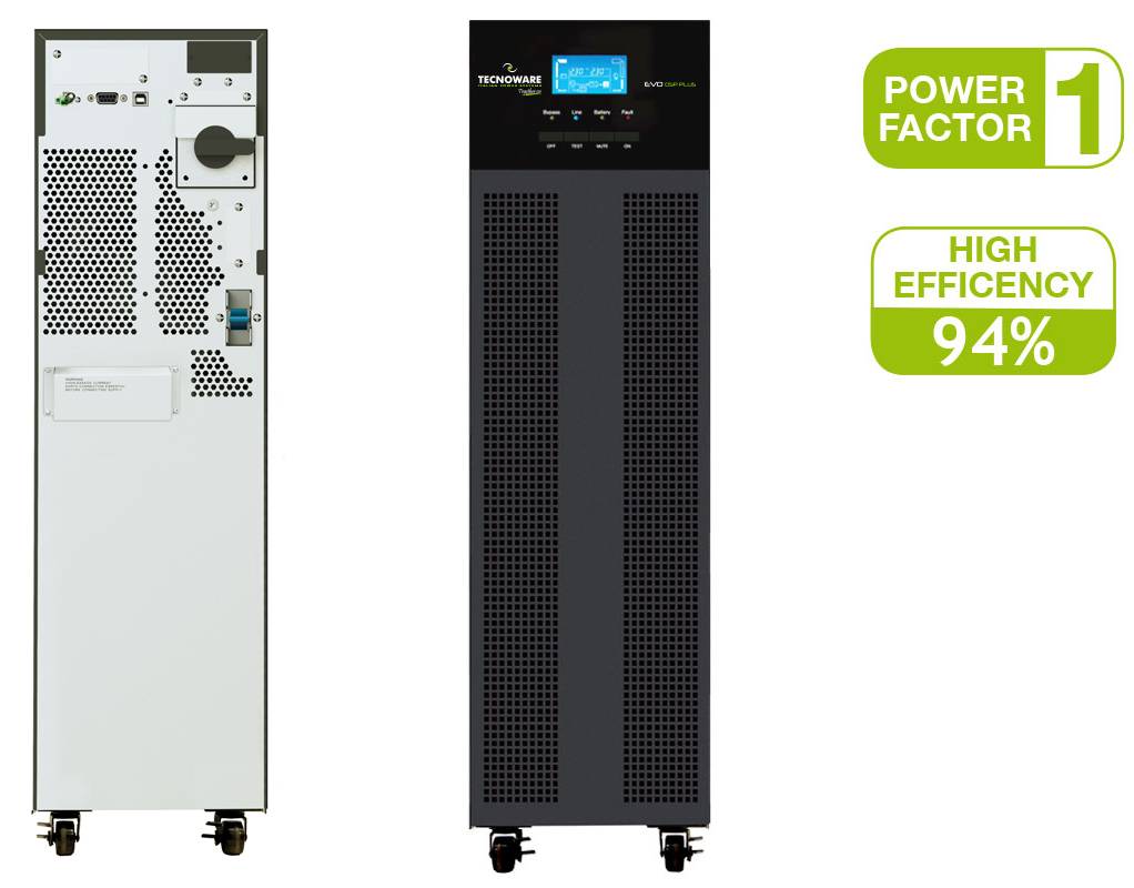Ups 10 Kva Tower Evo Dsp Plus Onlin E Online Dsp 16 Batterie 12Vdc 9Ah - Visualizzazione dettagliata
