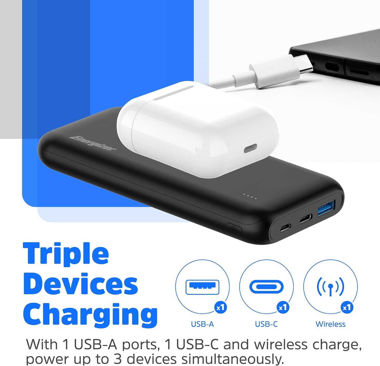 Power Bank 10000Mah Ultimate Wireless - Visualizzazione dettagliata