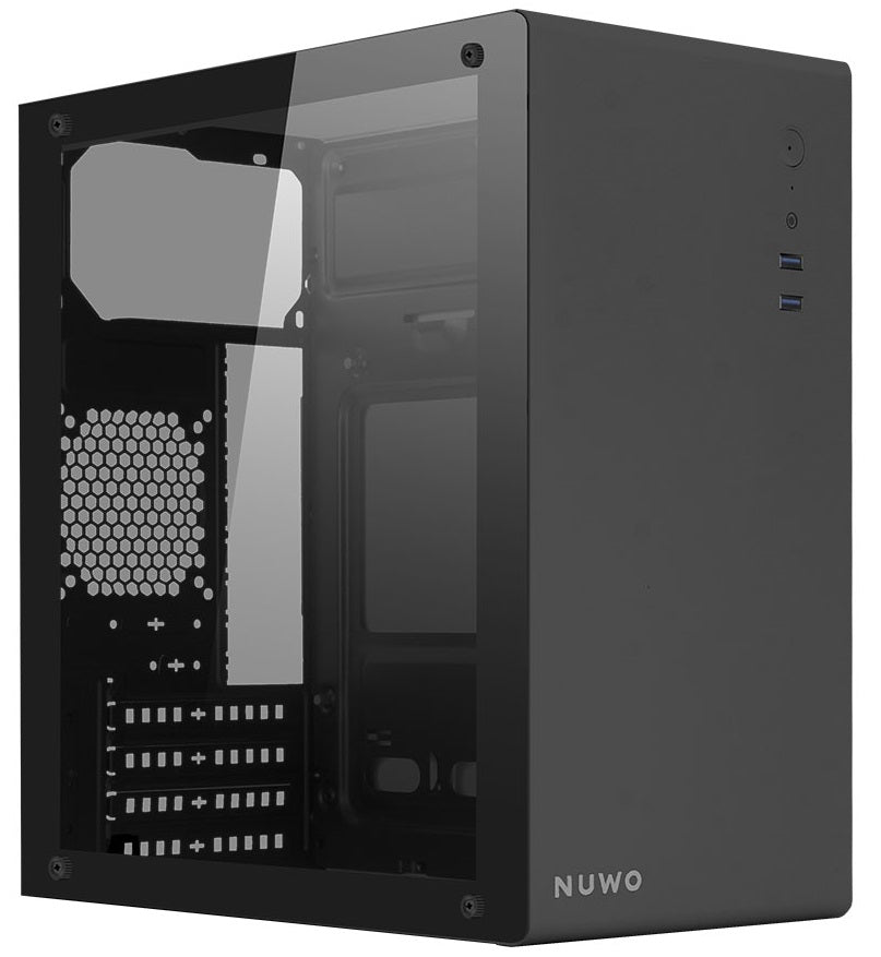 Case Mini Tower No Psu Eguera A111 2Usb3 0 6Mm Spcc Matx Mitx Bk Glass - Visualizzazione dettagliata
