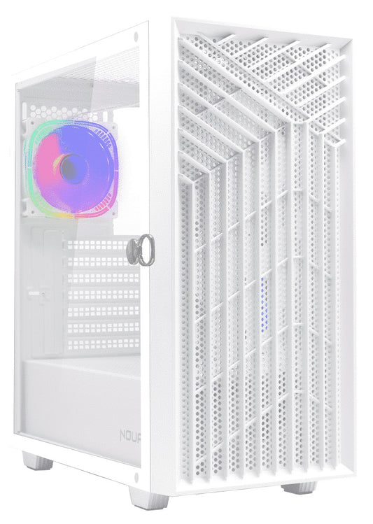 Case Mid Tower No Psu Diamond C112 1U3 1U2 1 Fanargb Vetro White - Visualizzazione dettagliata