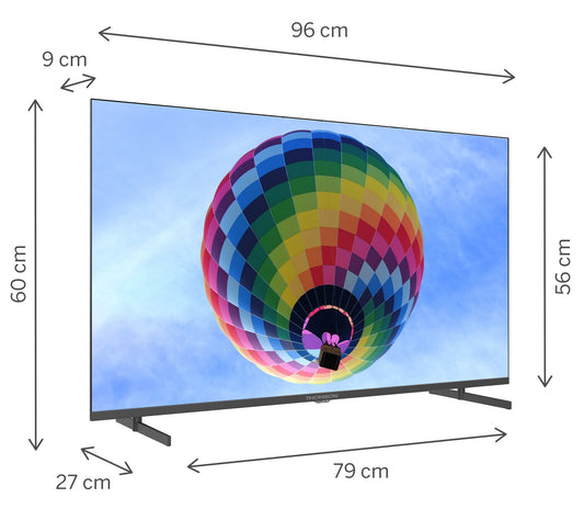 Tv 43 Thomson Uhd Smart 4K Qled T2 C2S2 Google Tv - Visualizzazione dettagliata
