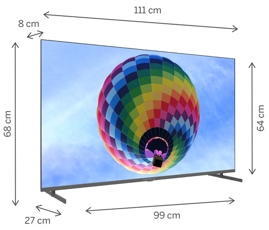 Tv 50 Thomson Uhd Smart 4K Qled T2 C2S2 Google Tv - Visualizzazione dettagliata