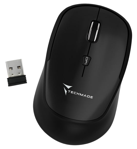 Mouse Wireless Nero Techmade Tm Xj35 Bk - Visualizzazione dettagliata