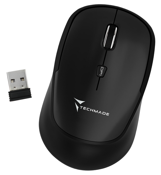 Mouse Wireless Nero Techmade Tm Xj35 Bk - Visualizzazione dettagliata