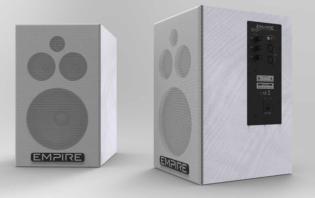 Speaker Empire Hs290 290W 80 20K Hz Rca Xlr Balanced White - Visualizzazione dettagliata