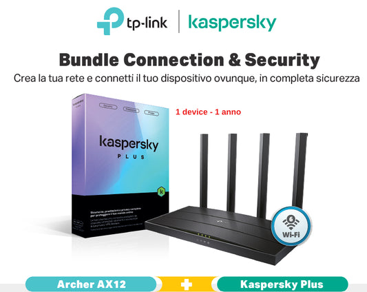 Router Wifi6 Ax1500 1201 300Mbp Dua 1P Gbit Kas Plus 1 Device - Visualizzazione dettagliata