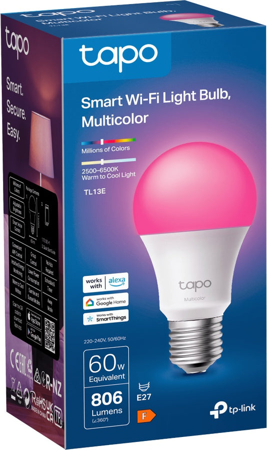 Lampadina Led Smart Wifi Multicolor 220 240V Classe Energetica A - Visualizzazione dettagliata