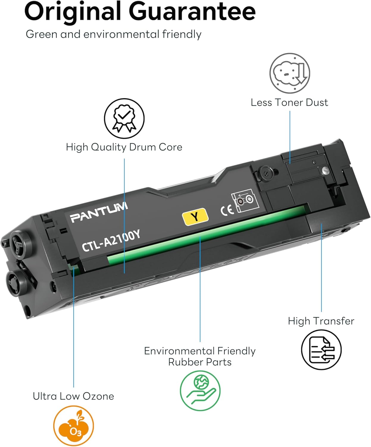 Toner Pantum Ctl A2100Y Giallo 1000 Per Cm2100Adw 1000Pg Toner Drum - Visualizzazione dettagliata