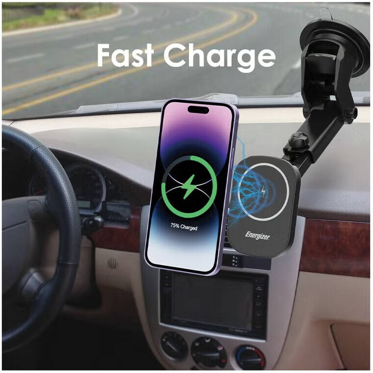 Energizer Charger Auto Wireless 15 W Rapido Ventosa - Visualizzazione dettagliata