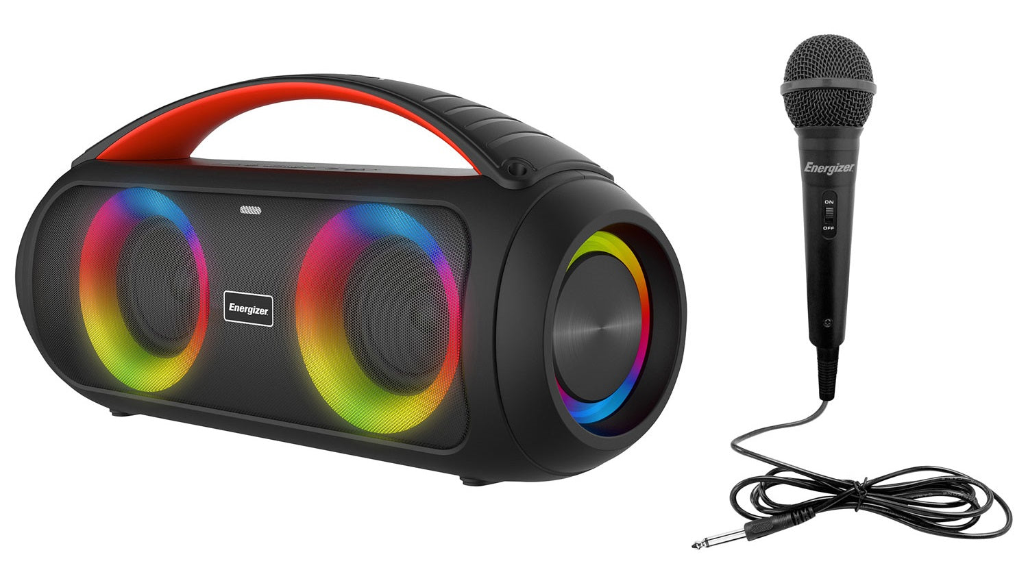 Energizer Party Speaker Bt Powerb Ank Bluetooth Rgb 16W Radio E Mic - Visualizzazione dettagliata