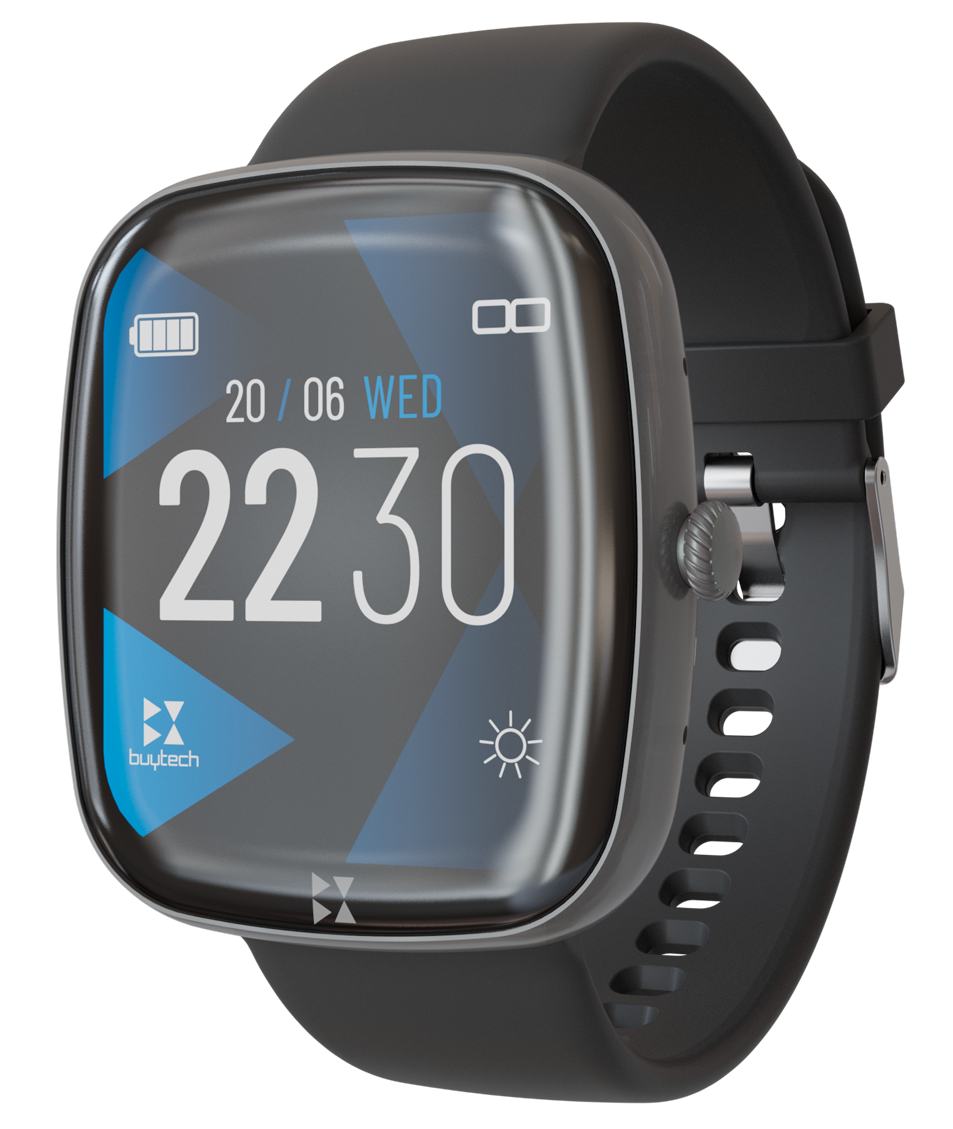 Smartwatch Buytech 1 83Color Water Proof Nero Silicon - Visualizzazione dettagliata