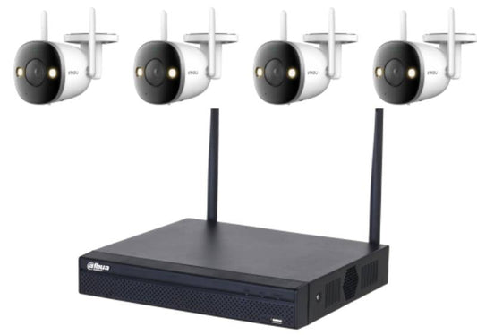 Kit Nvr 4Ch Wifi 1Tb Nvr1104Hs W S2 4 Bullet Ipc F22Fep Full Color - Visualizzazione dettagliata