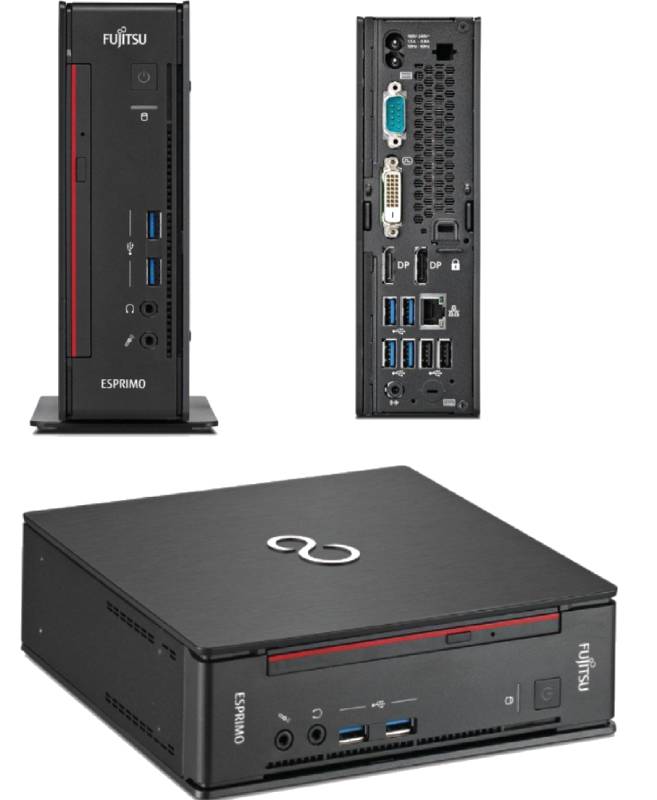 Pc Ref I5 8Gb 256Gb W10P I5 6500T Fujitsu Q956 Tiny Mini - Visualizzazione dettagliata