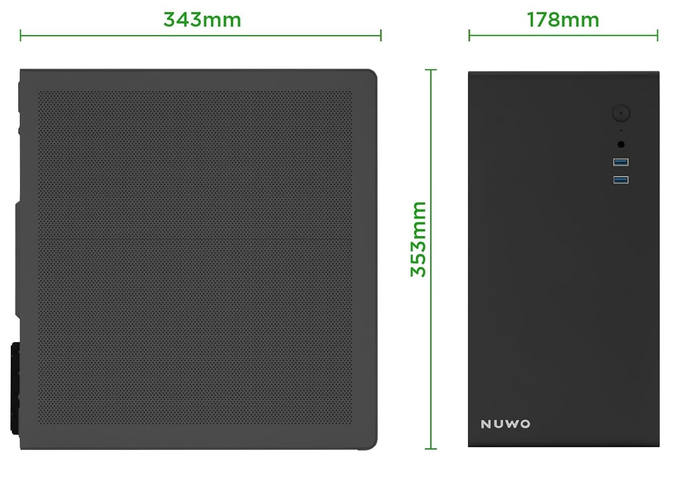 Case Mini Tower No Psu Eguera A121 2Usb3 0 6Mm Spcc Matx Mitx Sl Mesh - Visualizzazione dettagliata