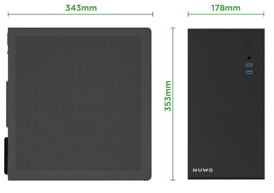 Case Mini Tower No Psu Eguera A121 2Usb3 0 6Mm Spcc Matx Mitx Sl Mesh - Visualizzazione dettagliata