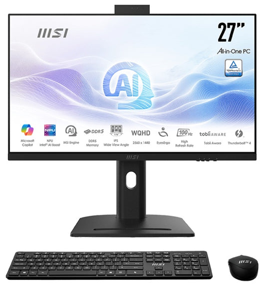 Aio 27 Ultra 5 16G 1Tb 2K W11P Bk U5 125H Ips Modern Black Wqhd 2Y - Visualizzazione dettagliata