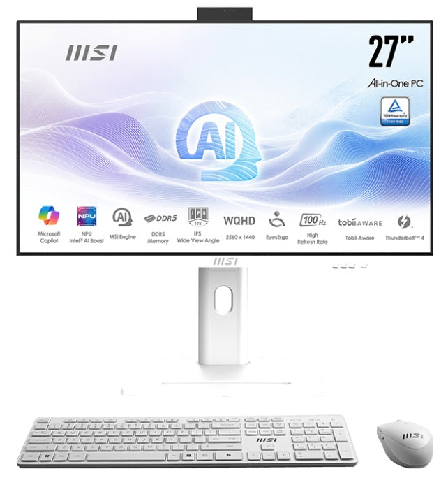 Aio 27 Ultra 7 32G 1Tb 2K W11P Wh U7 155U Ips Modern White Wqhd 2Y - Visualizzazione dettagliata