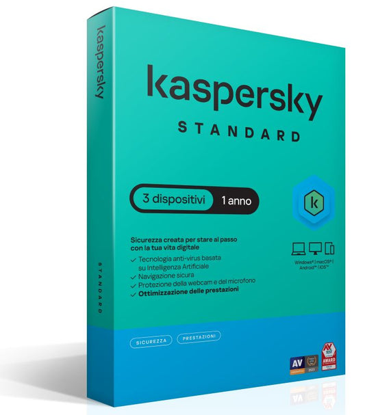 Kaspersky Standard 3Dev 1Y Superslim Box - Visualizzazione dettagliata