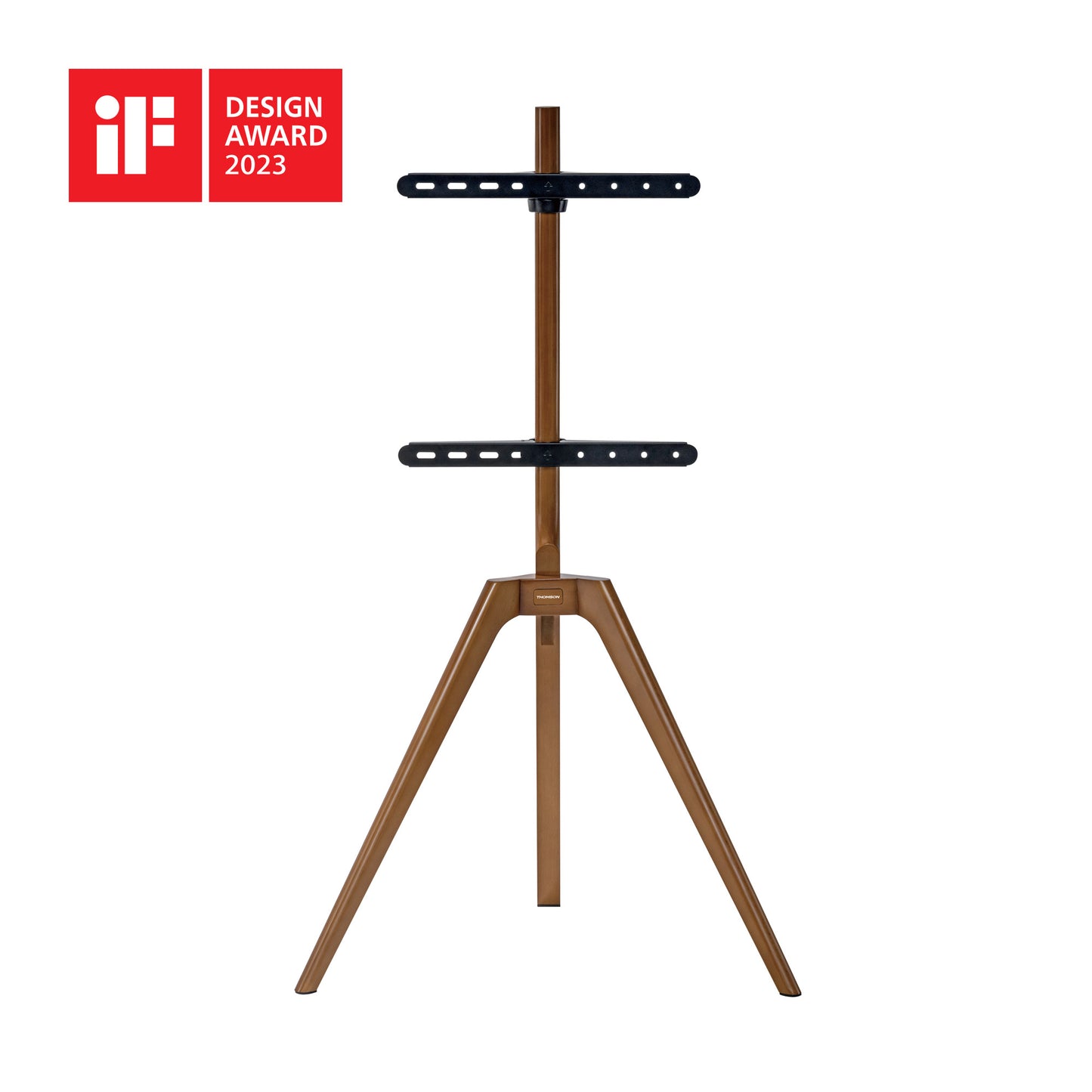 Staffa Pavimento Per Tv 45 65 Load 40Kg 400X400 Legno Design - Visualizzazione dettagliata